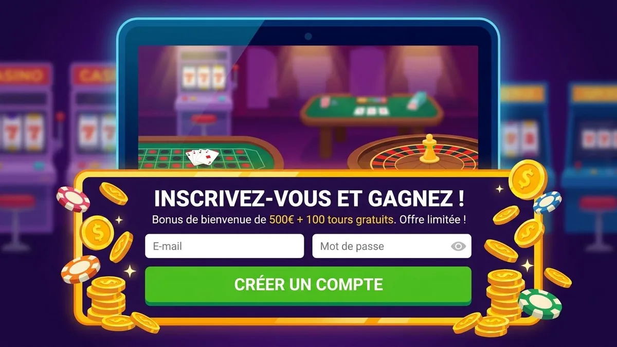 Inscription avec bonus